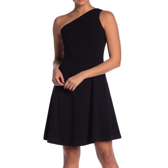 NWT Theory Leainna One-Shoulder Cocktail Dress - Picture 4 of 11